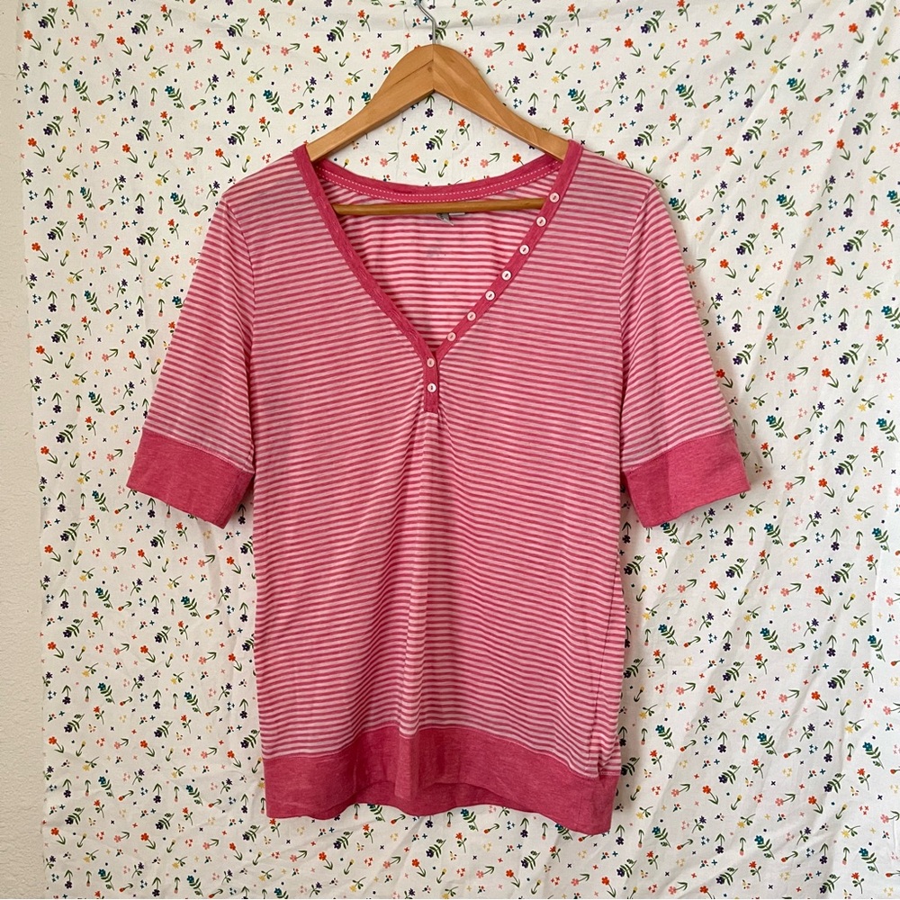 Pinkwhite striped old navy top